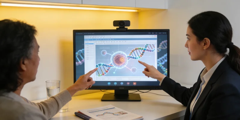 百色医生为患者解读基因检测报告