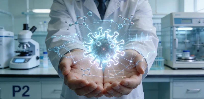 六安医院病理科医生在显微镜下观