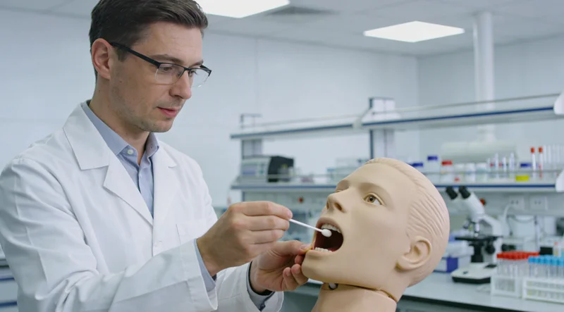 南安 护士进行无创基因采样