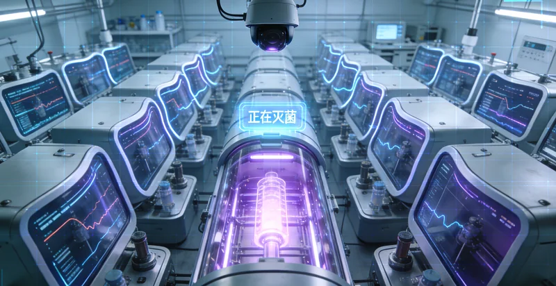 专业基因检测实验室内部工作场景