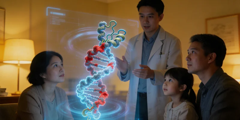 洪湖遗传咨询 手绘家族癌症史关