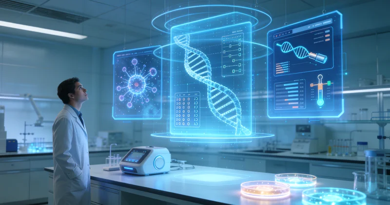 玉林家庭与医生共同查看基因检测