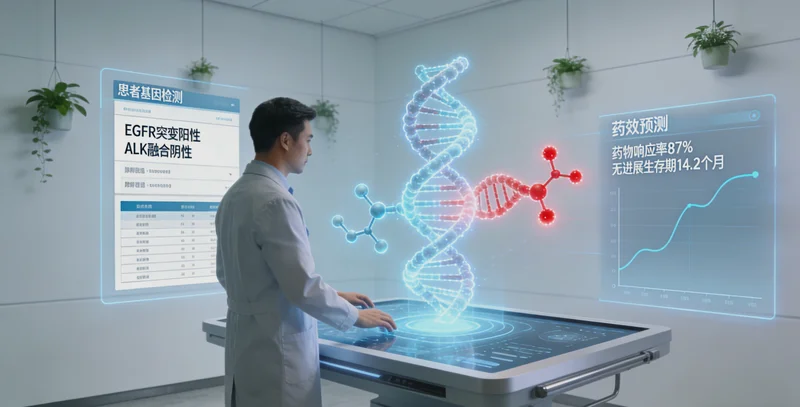 银川医院医生向患者解释基因检测
