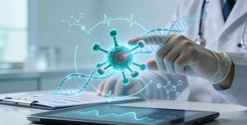 开远中年男性与家人讨论基因检测