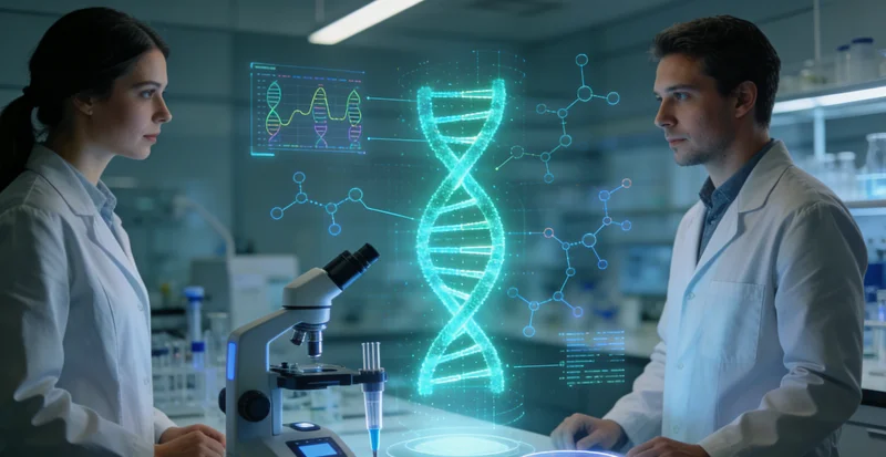 杭锦旗医生与患者讨论基因检测报