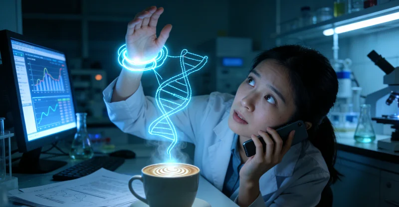 定西家庭讨论基因检测结果与健康