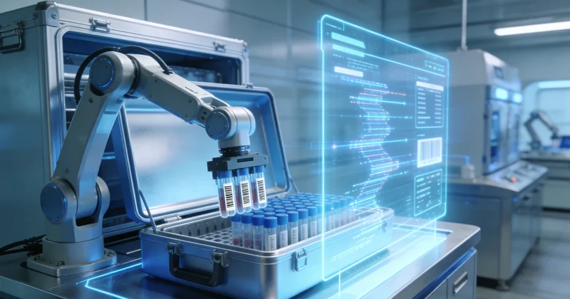 防城港护士进行无创基因检测采血