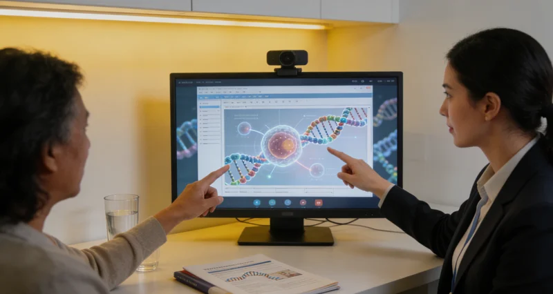 公主岭遗传咨询师为居民解读基因