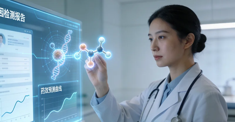 安国家庭与遗传咨询师共同查看基