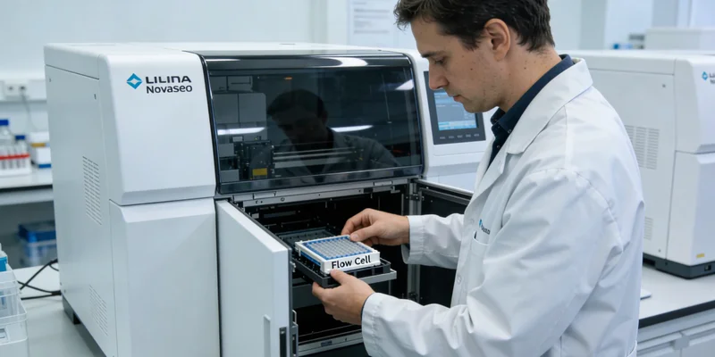 实验室内的基因测序仪与数据分析