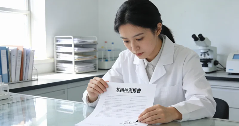 项城家庭查看基因检测报告与医生