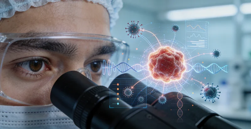 井冈山医院病理科制备乳腺癌检测