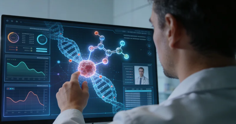 山南患者与医生共同查看基因检测