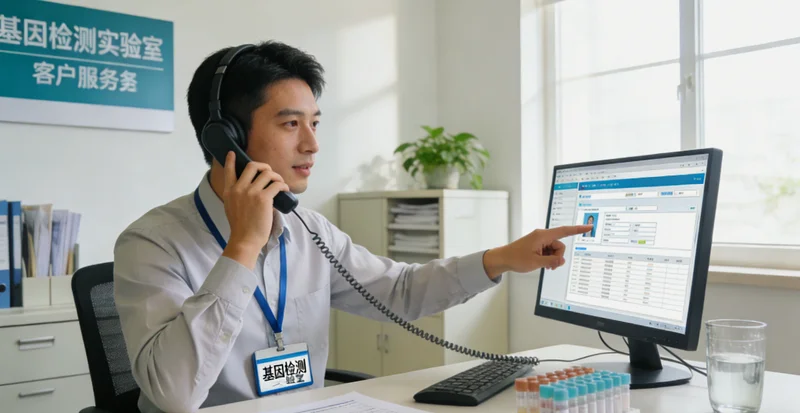 曲靖家庭在听取医生关于基因检测