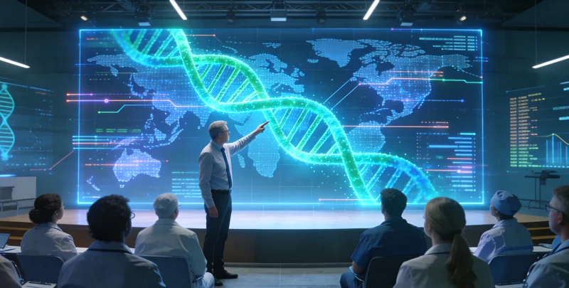 阿旗医生与患者家属沟通基因检测