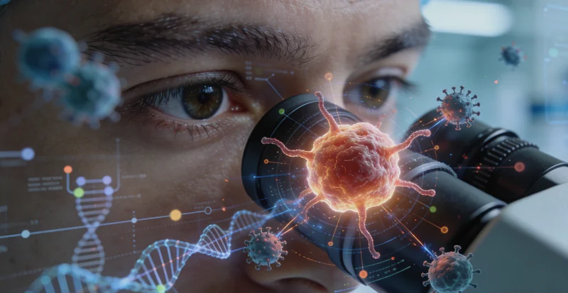 义乌肿瘤靶向治疗基因突变示意图