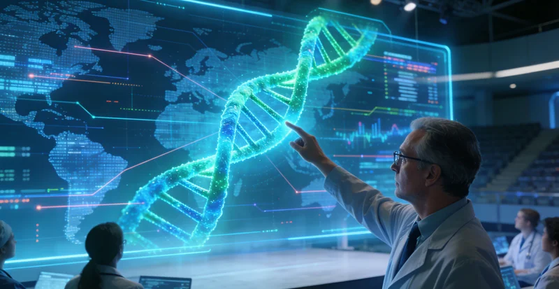 新乐患者与家属共同查看基因检测