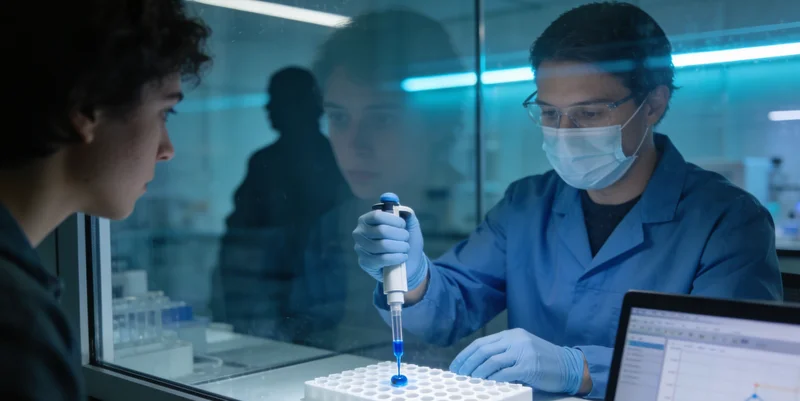 六安市民在医院进行基因检测血样