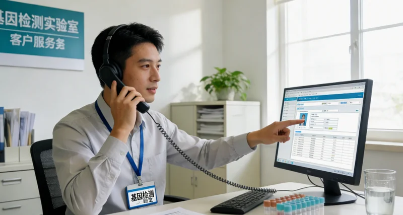 公主岭市民在遗传咨询门诊进行健