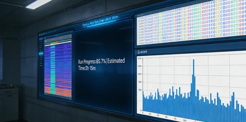 安陆基因检测实验室内的基因测序
