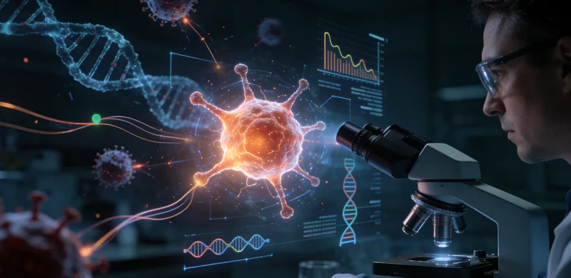 宁乡医院病理科医生在观察肺癌组
