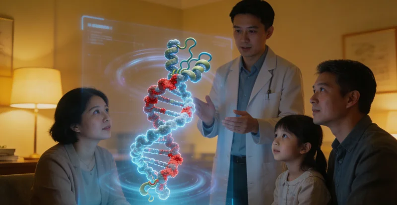 广州遗传咨询师向家庭讲解FAP