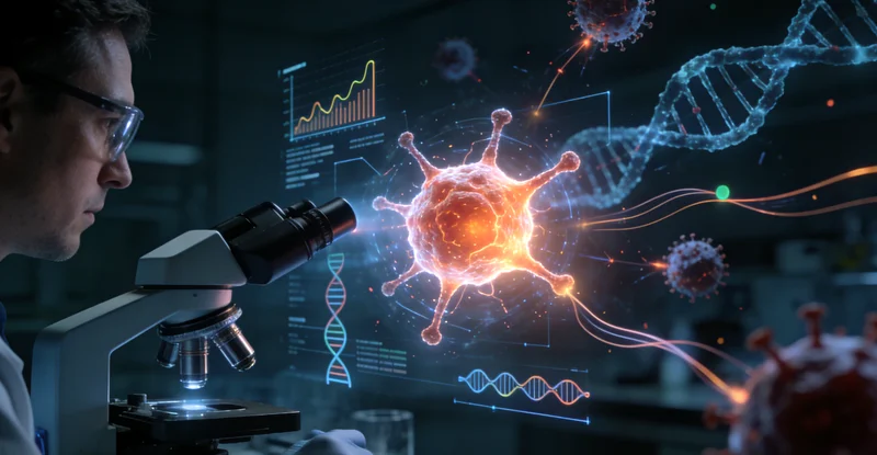 龙口医院病理科医生分析肺癌组织