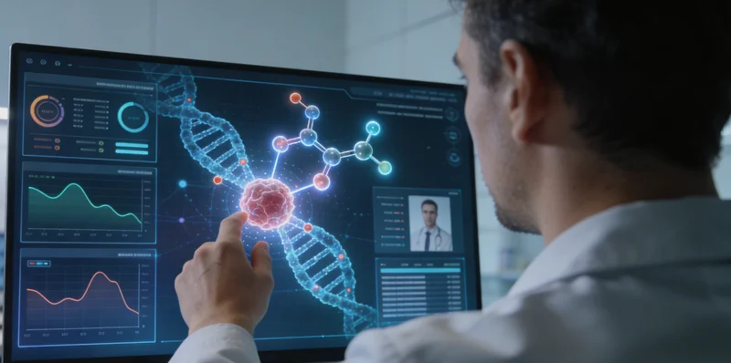 保定医生与患者讨论基因检测报告