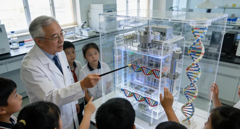 辉县女性进行基因检测咨询场景