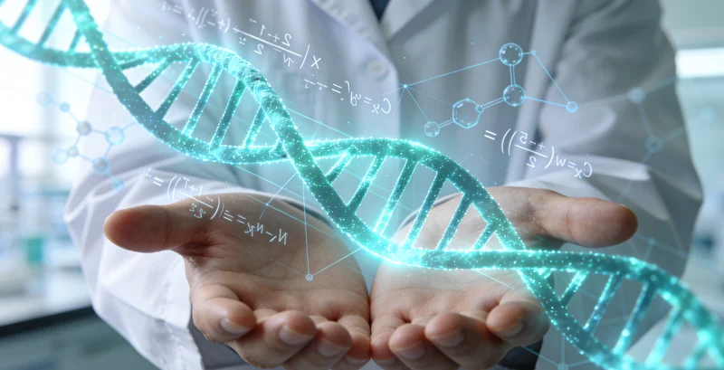 实验室技术人员正在进行基因测序