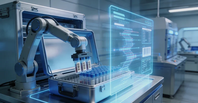 象征基因与健康的抽象概念图