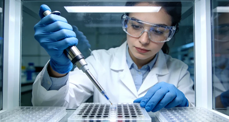 三亚医院内医护人员进行无创基因