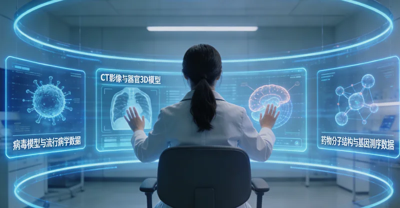 凤城HPV病毒与宫颈细胞示意图