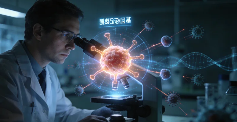 宜宾医生与患者共同查看基因检测