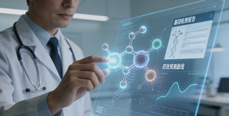 固原家庭共同查看并讨论基因检测