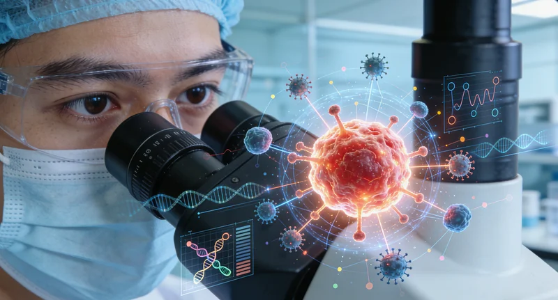 锡林浩特居民与医生进行肝癌基因