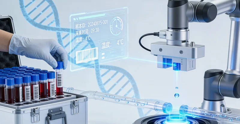 敦化儿童眼科医生为婴儿进行眼底