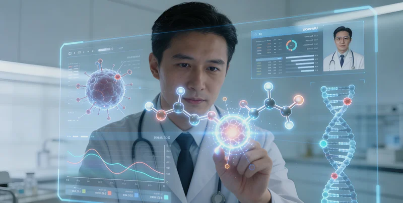 莫旗患者与医生共同查看21基因