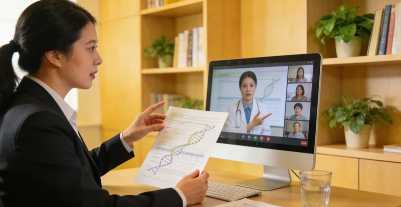 巴林右旗遗传咨询师为客户解读基