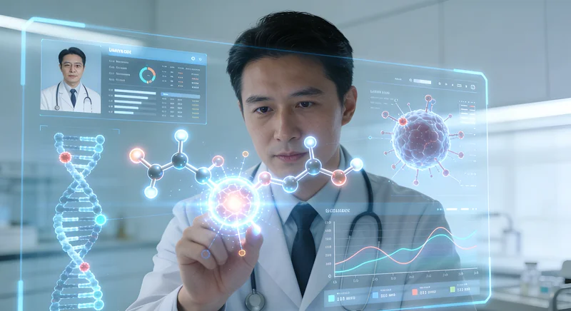 兴安盟肺癌患者与医生讨论基因检