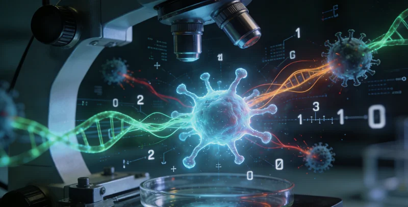 巴中医院病理科医生分析肿瘤组织