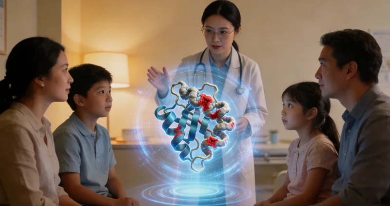 鄂前旗医生与家庭进行遗传咨询沟