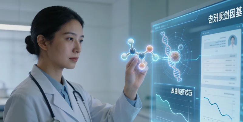 日喀则医生与患者共同查看基因检