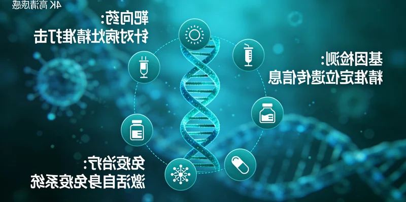 北票靶向治疗与精准医疗概念图