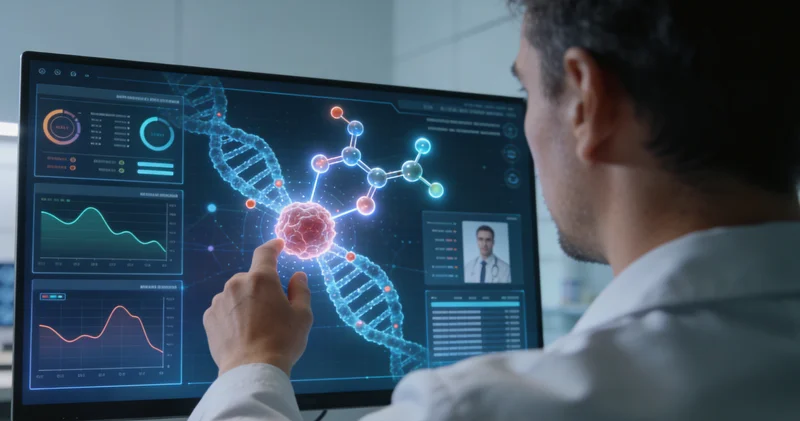 林芝家庭在一起查看基因检测分析