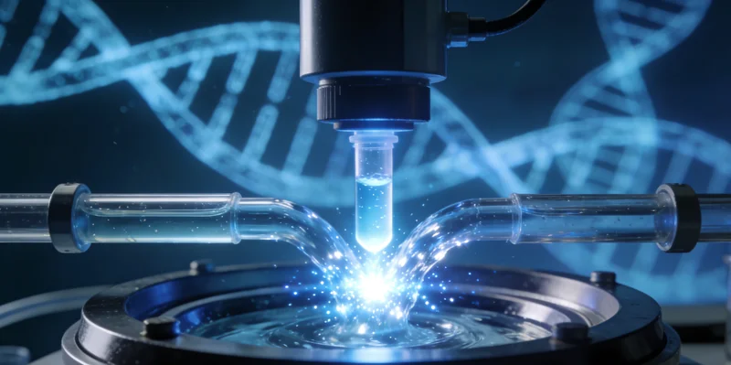 和田基因检测原理示意图展示主动