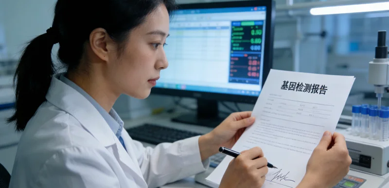 延吉家庭与医生讨论基因检测报告
