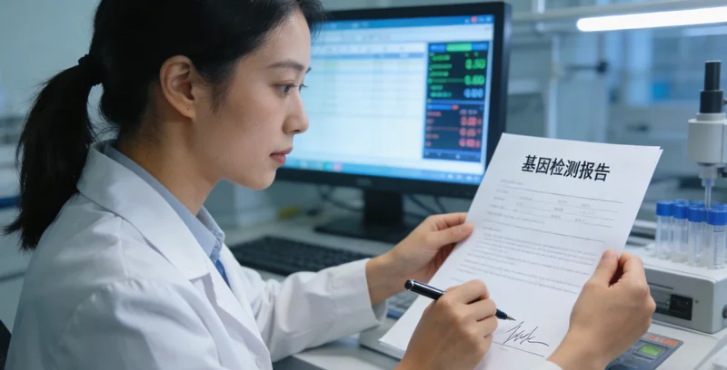 沧州家庭查看基因检测报告与医生