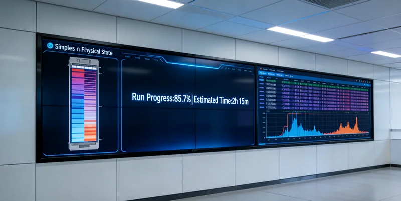 现代化基因测序实验室内部工作场