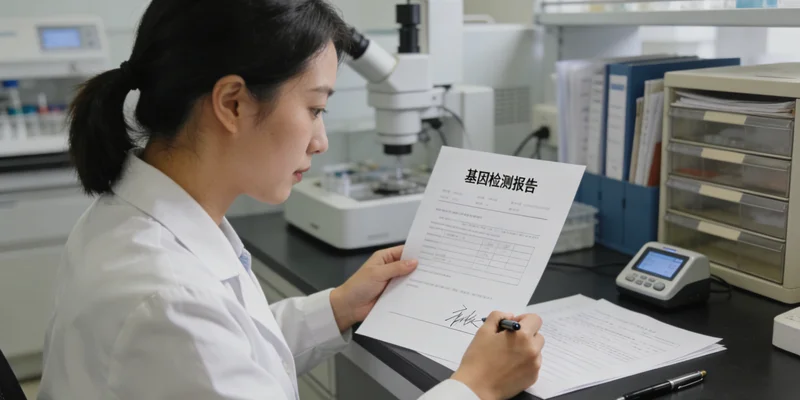 咸阳基因检测报告解读示意图：阳